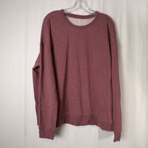 BCG Red/Maroon Long Sleeve Sweater Womens Sz XL
